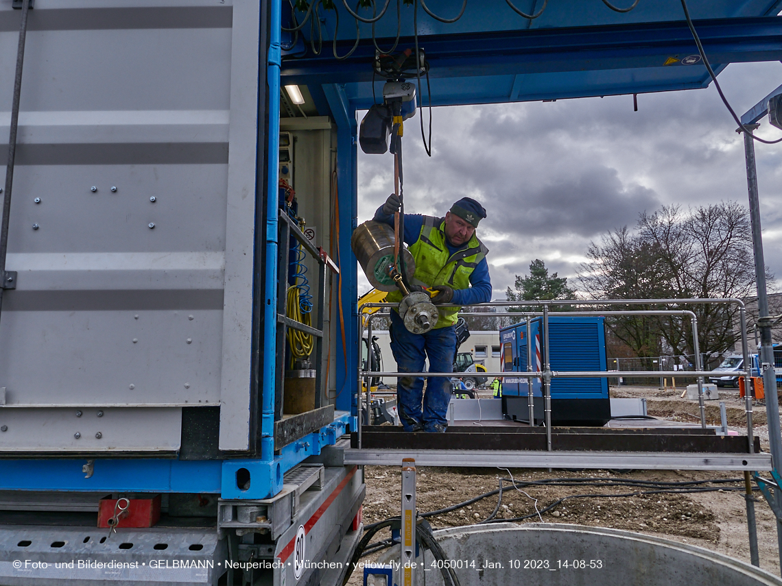 10.01.2023 - Baustelle an der Quiddestraße Haus für Kinder in Neuperlach